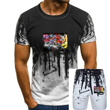 Graffiti Dj - Графическая хлопковая футболка с коротким и длинным рукавом Популярная футболка без бирки