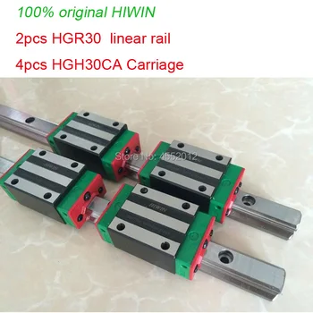 2 шт. Линейная направляющая HIWIN 100% оригинальная HIWIN HGR30 - 400 450 500 550 мм с 4 линейными рельсовыми тележками HGH30CA или HGW30CA