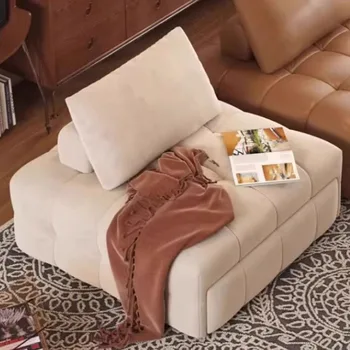 Ленивый диван-кресло для гостиной Уникальное современное кресло с белым полом Секционный диван Складной дизайнер Диван да Соггиорно Мебель