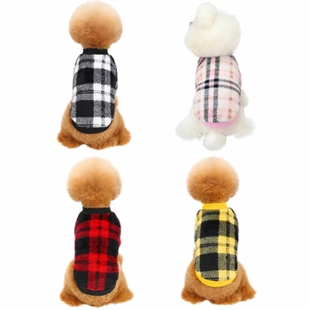 Зимняя теплая одежда для собак Зимнее щенячье пуловерное пальто для маленьких средних собак Кошки Свитер для домашних животных Чихуахуа Йорки Одежда Французский бульдог