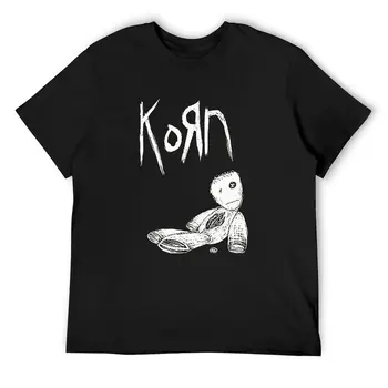 Korn Симпатичная футболка Мужская мода Футболки Летний дизайн Футболка Короткие рукава Kawaii Топы большого размера Подарок на день рождения