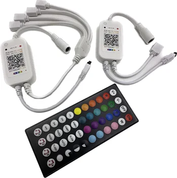 12 В 24 В RGB LED Контроллер 44key Music Bluetooth-совместимый Smart Control Двойной светодиодный диммер Контроллер для светодиодных лент