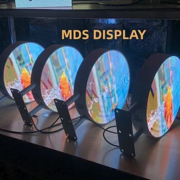 MDS P4 0,5 м Открытый светодиодный дисплей с логотипом Водонепроницаемый полноцветный беспроводной контроль Креативный знак Круглый светодиодный дисплей Круглая вывеска