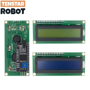 LCD1602 Дисплейный модуль I2C Синий зеленый экран 5 В PCF8574 Адаптер IIC для Arduino