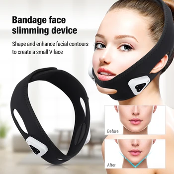  Устройство для подтяжки лица Микротоковый вибрационный массажер для похудения для лица Двойной подбородок V-образный ремень для подтяжки щек