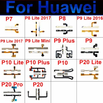 Для Huawei P7 P8 P9 P10 P20 Pro P10 P9 Plus Lite-Mini Кнопки регулировки громкости питания Flex Cable Боковые клавиши Переключатель Flex Part P9 P8 Lite