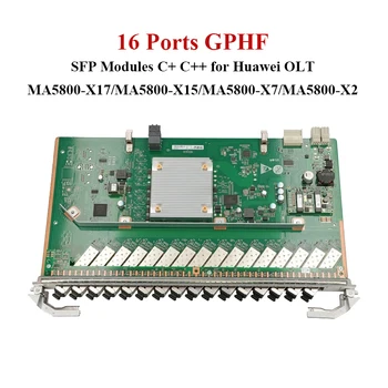 16 портов Интерфейсная плата GPHF PON GPON Card с модулями SFP C++ C+ для Huawei OLT MA5800-X17 / MA5800-X15 / MA5800-X7 / MA5800-X2