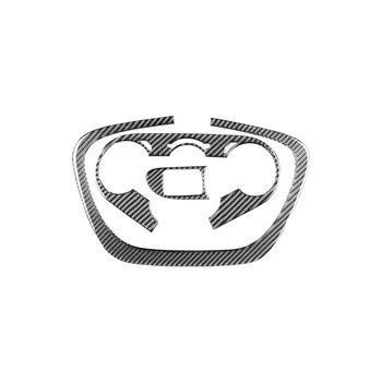 Для Fiat 500L 2014-2017 Мягкая автомобильная консоль из углеродного волокна Крышка переключателя переменного тока Панель отделки Наклейка Аксессуары для интерьера