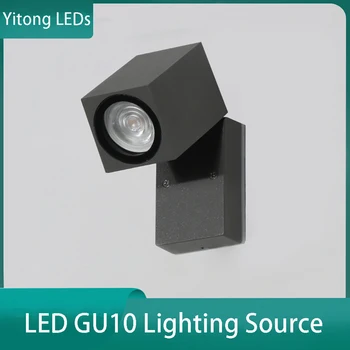 AC85-265V 5 Вт Светодиодный настенный светильник для внутреннего и наружного освещения IP65 Водонепроницаемый инфракрасный индукционный светильник для человеческого тела Современный алюминиевый фонарь в минималистском стиле