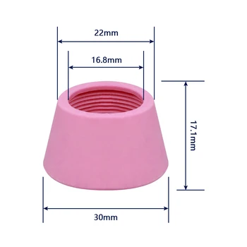 SG55 AG60 Shield Cup Розовая керамика Аксессуары для сопел SG-55 AG-60 60A Расходные материалы для плазменной резки с воздушным охлаждением