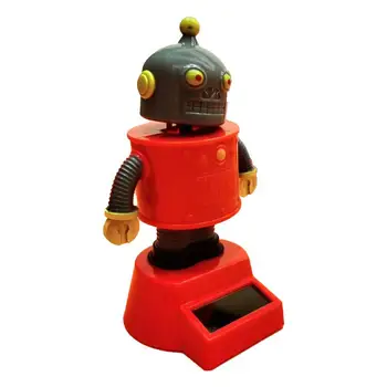 Авто Bobblehead Робот на солнечных батареях Встряхивающая голова Кукла Робот Автоматическая трясущаяся голова Кукла Приборная панель Bobblehead Кукла Декор для стола