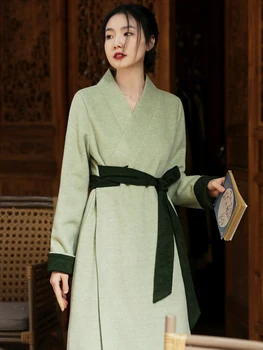 Женская осенне-зимняя одежда Новый китайский стиль Китайская Республика Стиль Ханьфу