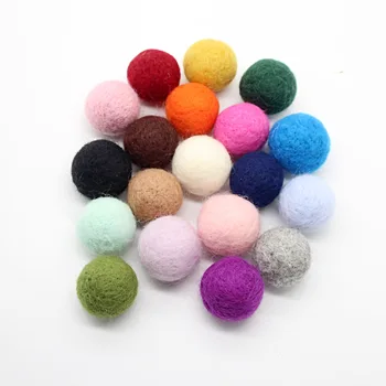  10 шт./лот 3 см шерстяные войлочные шарики круглые красочные поделки для DIY украшения швейные принадлежности