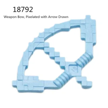 1 шт. Строительные блоки 18792 Оружейный лук, пиксельный со стрелой Нарисованные коллекции Оптовая модульная игрушка GBC для высокотехнологичного набора MOC