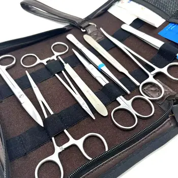 Хирургические инструменты Набор инструментов для наложения швов Практика хирургического санации Набор хирургических инструментов для шовного инструмента