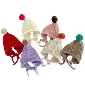 C9GB Модная детская шапочка Вязание чепчика Кепки Теплый головной убор для младенцев и малышей