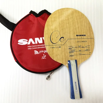 SANWEI CC Лезвие для настольного тенниса 5 деревянных и 2 карбоновых для OFF++ Тренировочное лезвие для пинг-понга с сумкой Tenis de Mesa