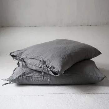 100% чистый лен мягкий наволочник наволочка постельное белье наволочка прямоугольные наволочки подкладки кровати многоцветные
