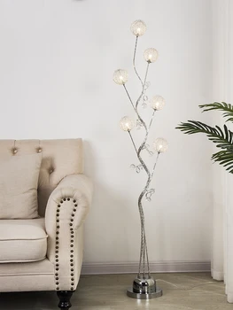 Скандинавский современный минималистичный торшер для гостиной Креативное украшение Освещение с дистанционным управлением Персонализированные лампы для спальни