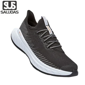SALUDAS Carbon X3 Беговые кроссовки Мужчины Карбоновая пластина Эластичная амортизирующая обувь для марафона Женская повседневная фитнес-обувь для бега на открытом воздухе