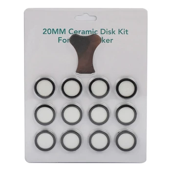 12Pack Ультразвуковой туманообразователь Туманообразователь Керамические диски для деталей увлажнителя Диски датчика с колпачком Инструмент