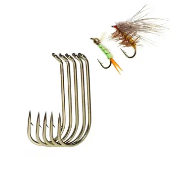 20 шт. Крючки для нахлыстовой рыбалки с длинным хвостовиком Dry&Wet&Nymph&Shrimp Caddis Pupa Pupa Streamer Fly Hook Hook Hook Hook Fishhook