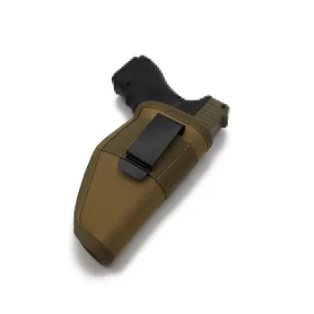 Универсальная тактическая кобура для пистолета G17 M9 G2C USP P99 APX 1911 Кобуры скрытого ношения Металлический зажим для ремня Правая и левая кобура