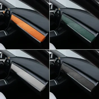  для модели Y Формованная крышка приборной панели автомобиля для Tesla Model 3 Y 2019-2023 Alcantara Приборная панель Декоративные накладки Аксессуары