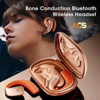 Модернизированные беспроводные наушники с костной проводимостью TWS Bluetooth Clip Ear Шумоподавление Гарнитура HD Call Sports Для мужчин и женщин подарок
