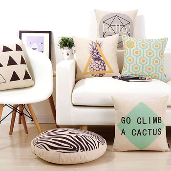 Скандинавский геометрический чехол для подушки ананас наволочка для домашней декоративной льняной наволочки диван кресло талия