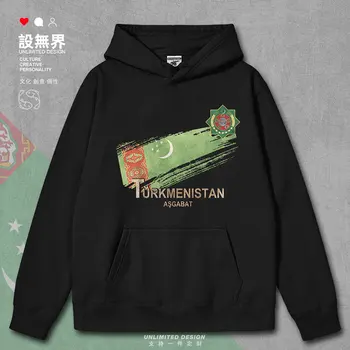 Флаг Туркменистана символизирует национальный ретро мужские толстовки Спортивная одежда Пальто с капюшоном с принтом пуловеры осенне-зимняя одежда