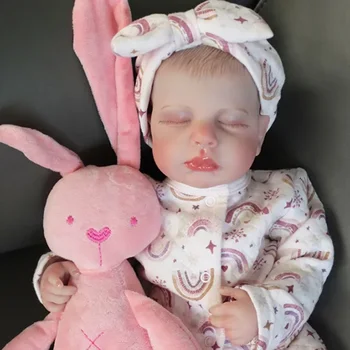  50 см Reborn Baby Doll Новорожденная девочка Baby Lifelike Real Soft Cotton Body Handmade Art Doll