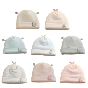 Зимняя теплая шапочка для детской Хлопковая больничная шапочка для младенца и новорожденного аксессуара
