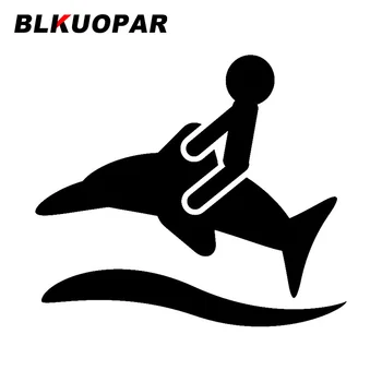 BLKUOPAR для Dolphin Ride Автомобильная наклейка Защита от царапин Графическая наклейка Водонепроницаемый ноутбук Лобовое стекло Холодильник Автомобильные аксессуары