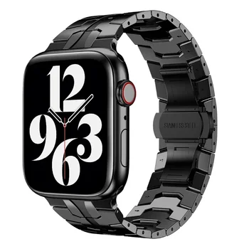 Для Apple Watch 7se New Lron Man Нержавеющая сталь Металлический Ремешок Для Apple iwatch 9 8 7 6 5 4 3 2 45 мм 44 мм 42 мм Ultra 49 мм Браслет