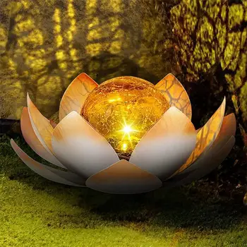 Светодиодный цветочный светильник на солнечных батареях Плавающий фонтан Пруд Сад Бассейн Лампа Реалистичные лампы в форме лотоса Лампочка Украшение сада