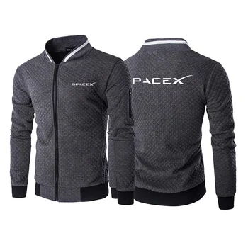 SpaceX Space X Logo 2023 Мужская весна и осень Новый высококачественный модный однотонный пуловер повседневный свитер с принтом