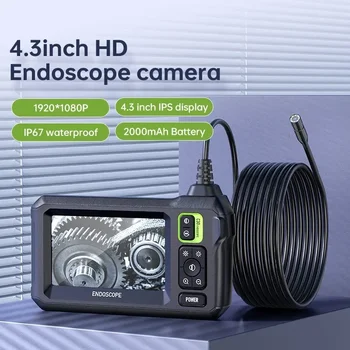 8 мм промышленный трубчатый эндоскоп с одной головкой, видеодетектор высокой четкости, камера, обслуживание автомобиля, промышленный электронный эндоскоп