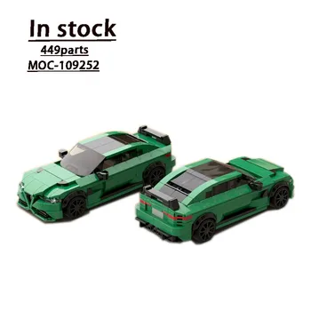 MOC-109252GTAm - Зеленый суперкар Сборка Сращивание Строительный блок Модель 449 Строительный блок Детали Детский День Рождения Игрушка Подарок