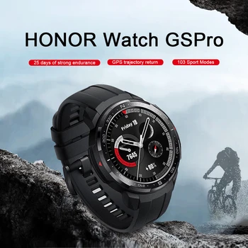 CN Версия Honor Watch GS Pro Bluetooth Call GPS Smartwatch 1,39 дюйма SpO2 Монитор сердечного ритма Фитнес 5ATM 25 дней Батарея Спорт