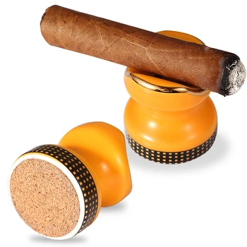 Керамический держатель Подставка для сигар 2 шт. Портативный держатель для сигар Стойка для домашних курительных принадлежностей