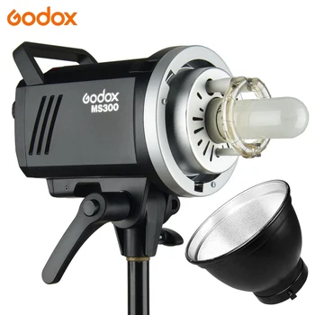 Godox MS200 MS300 200 Вт Студийная вспышка 2.4G Встроенный беспроводной приемник Компактный прочный Bowens Mount Studio Flash Моделирующая лампа