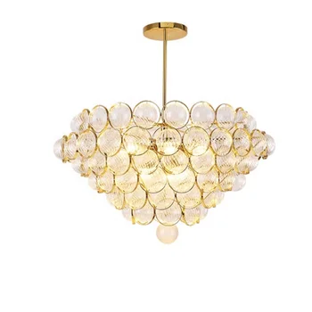 Европейский стеклянный декоративный хрустальный роскошный горячий китайский люстра подвесной светильник