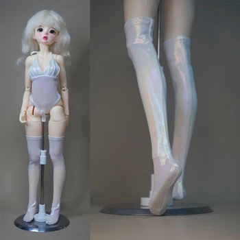 D04-B521 детская игрушка ручной работы 1/4 куклы БЖД/SD одежда для кукол Жемчужно-белые носки до бедра 1пара