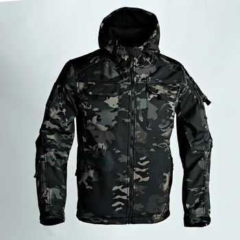 Новая зимняя бархатная утолщенная наружная куртка и штаны Invader Soft Shell Tactics Ветрозащитная и водонепроницаемая альпинистская куртка и штаны