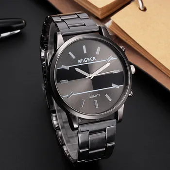 Fashion Man Design Аналоговые кварцевые наручные часы из нержавеющей стали Изысканные классические кварцевые наручные часы Erkek Kol Satleri Relóg