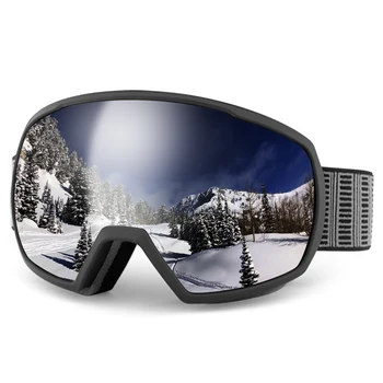 Ударопрочность Лыжные очки Очки Лыжные очки для мужчин Женщины Защита от запотевания УФ-излучения Снежные очки