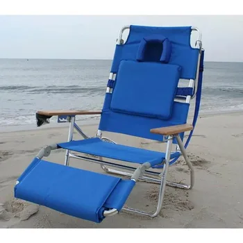 Уличный стул Это будет солнце Булочки с этим страусом Делюкс Мягкий 3-N-1 Lounge Пляжный стул Кресла для путешествий Реклайнер Кемпинг